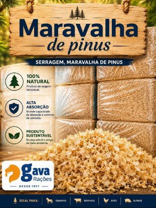 Post Instagram: maravalha de pinus 100% natural