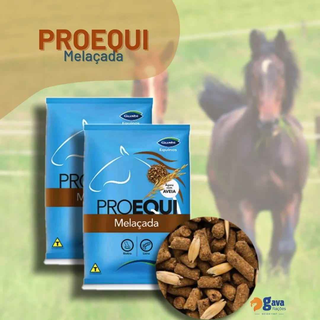 Ração ProEqui Melaçada Guabi para equinos