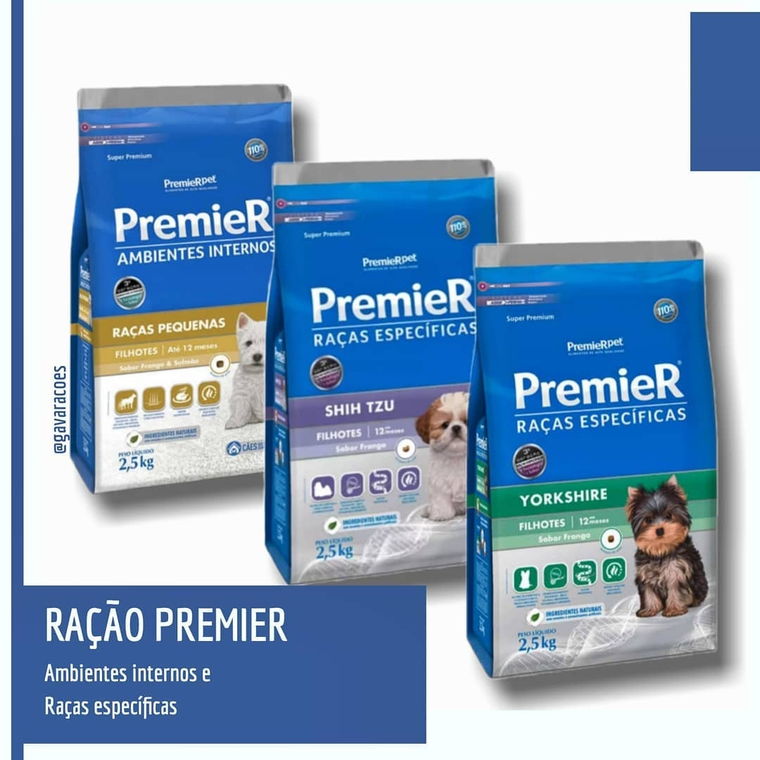 Post Instagram: ração Premier para raças pequenas e específicas